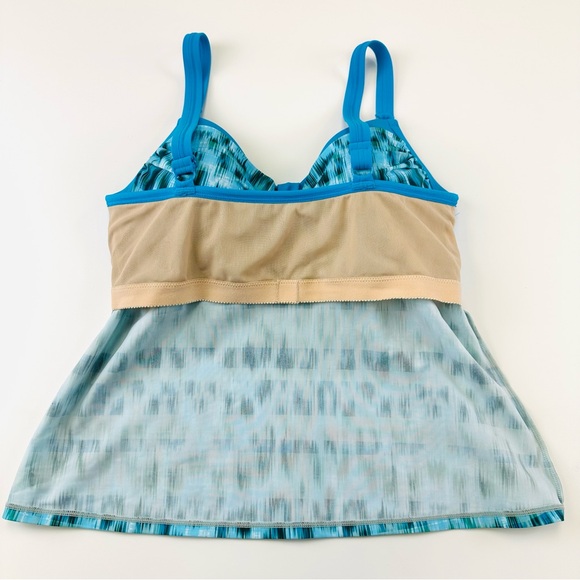 Amoeba Mastectomy Jakarta tankini swimsuit NEW Womens size 16 blue green Beach - Picture 9 of 12